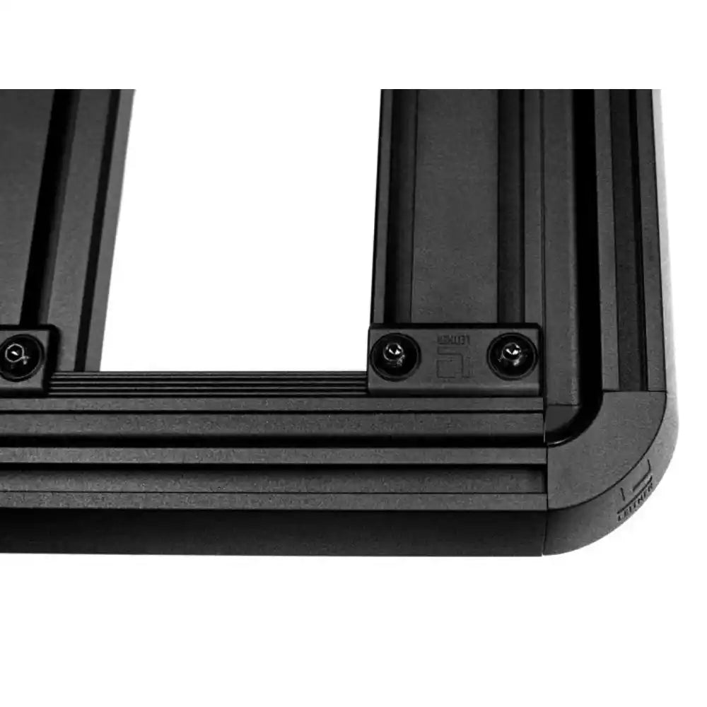 Leitner ACS ROOF rack corner frame with load bars and Grade 10.9 fasteners, top view