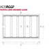 Leitner ACS ROOF Toyota Land Cruiser LC250 3/4 rack dimensions drawing