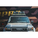 Leitner ACS ROOF 3/4 platform rack on Toyota Land Cruiser LC250, front view with roof cargo boxes