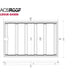 Leitner ACS ROOF Lexus GX550 3/4 rack dimensions drawing