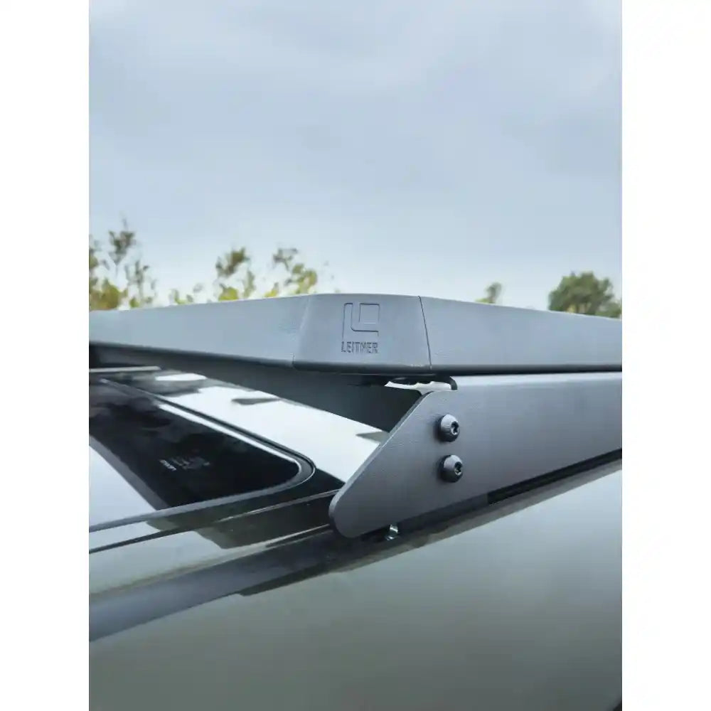 Leitner ACS ROOF rack mounting foot on Lexus GX550 roof, close-up