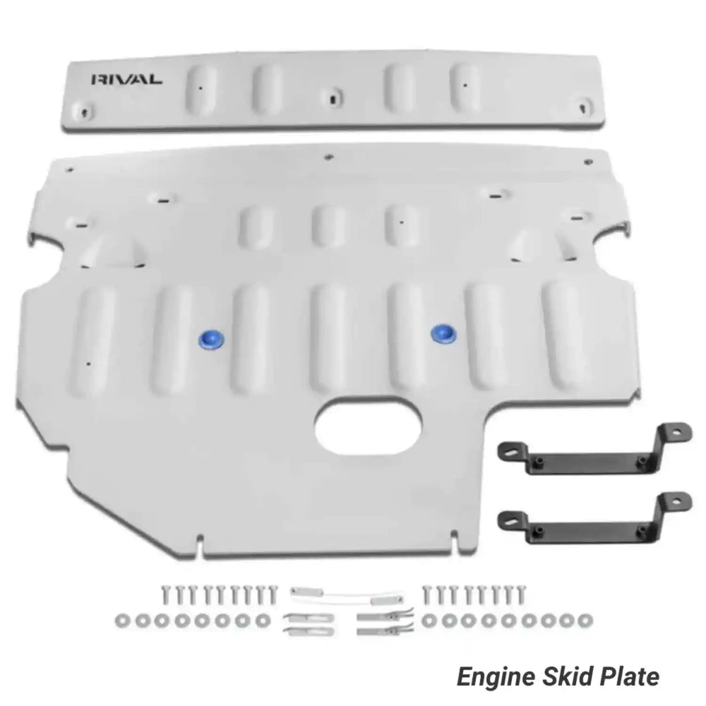 Rival Outback Engine skid Plate on White Background