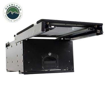 Overland Vehicle Systems Cargo Box With Slide Out Drawer & Working Station Size Details