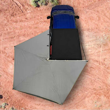 Overland Vehicle Systems Nomadic 270 LT Awning - Driver Side - Dark Gray 270 Degree Awning 19559907 