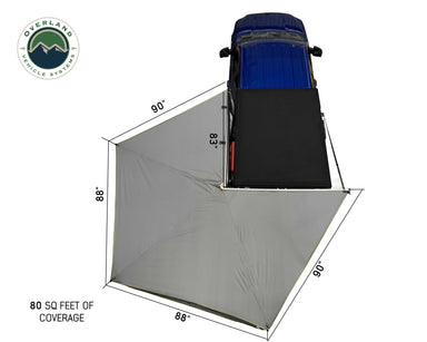 Overland Vehicle Systems Nomadic 270 LT Awning - Driver Side - Dark Gray 270 Degree Awning Preview