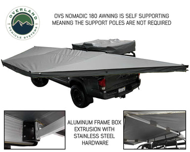 Overland Vehicle Systems Nomadic Awning 180 With Zip In Wall 19619907