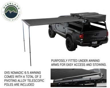 Overland Vehicle Systems Nomadic Awning 2.0 - 6.5' With Black Cover Details