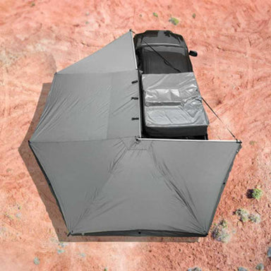 Overland Vehicle Systems Nomadic Awning 270 Degree - Driver Side Dark Gray Awning With Black Cover 19519907