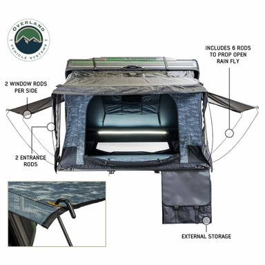 Overland Vehicle Systems XD Everest Cantilever Aluminum Roof Top Tent Details