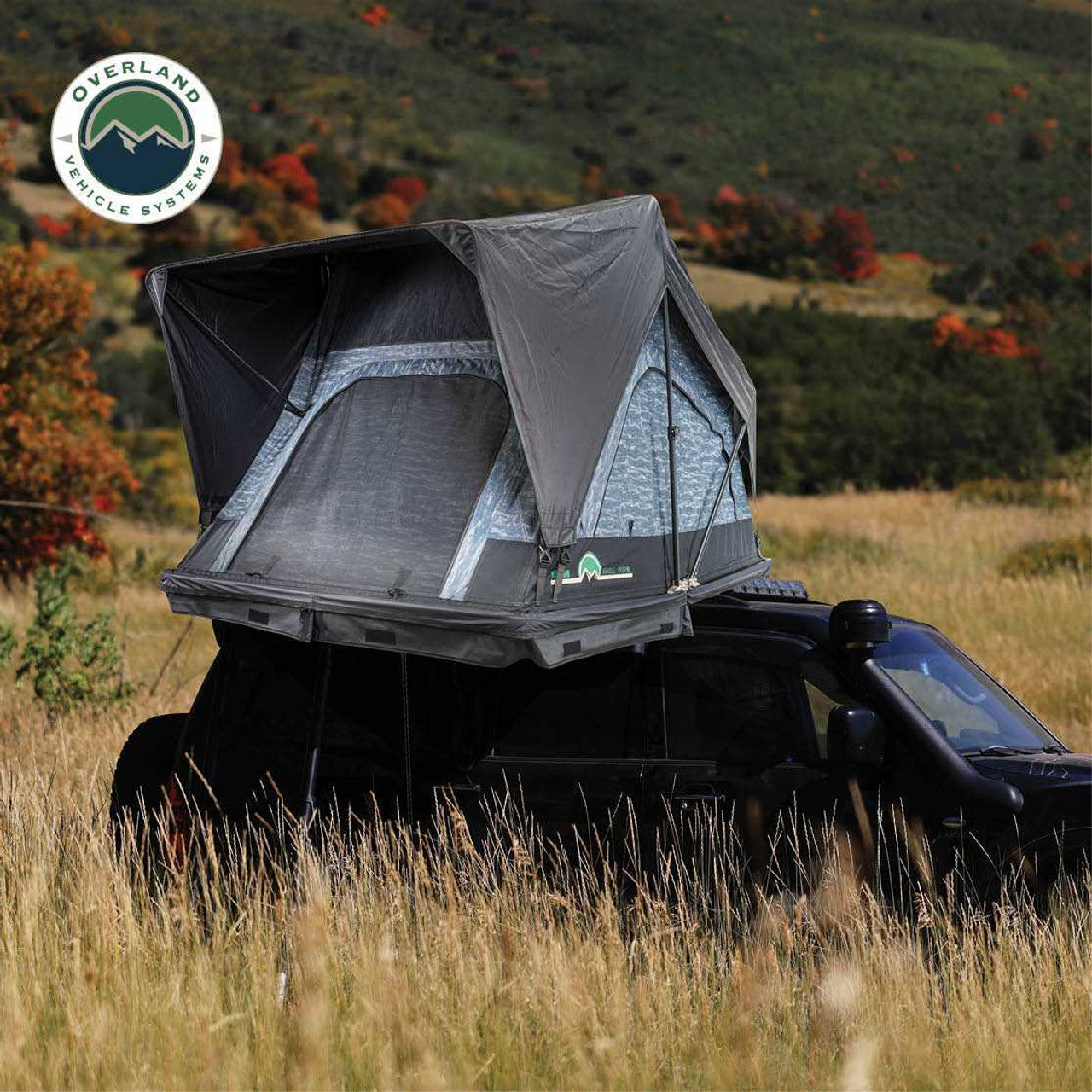 Overland Vehicle Systems XD Sherpa Soft Shell Roof Top Tent Mountains Lifestyle