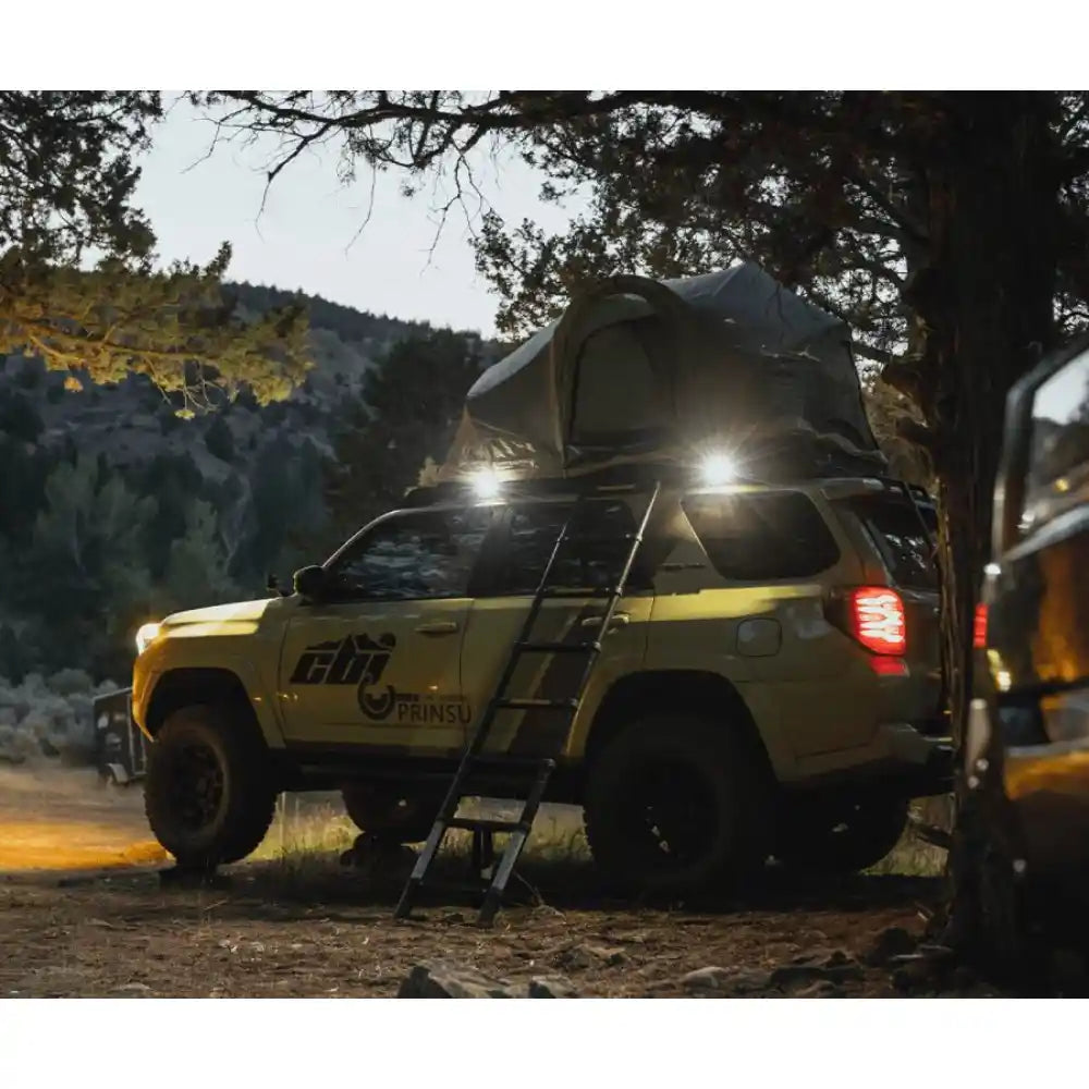 4Runner with Prinsu Rack and Camp Lights