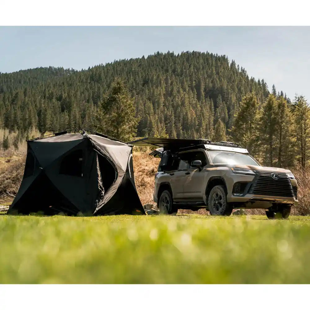Lexus LX600 Prinsu Pro Rack Rear View with Hardware Detail