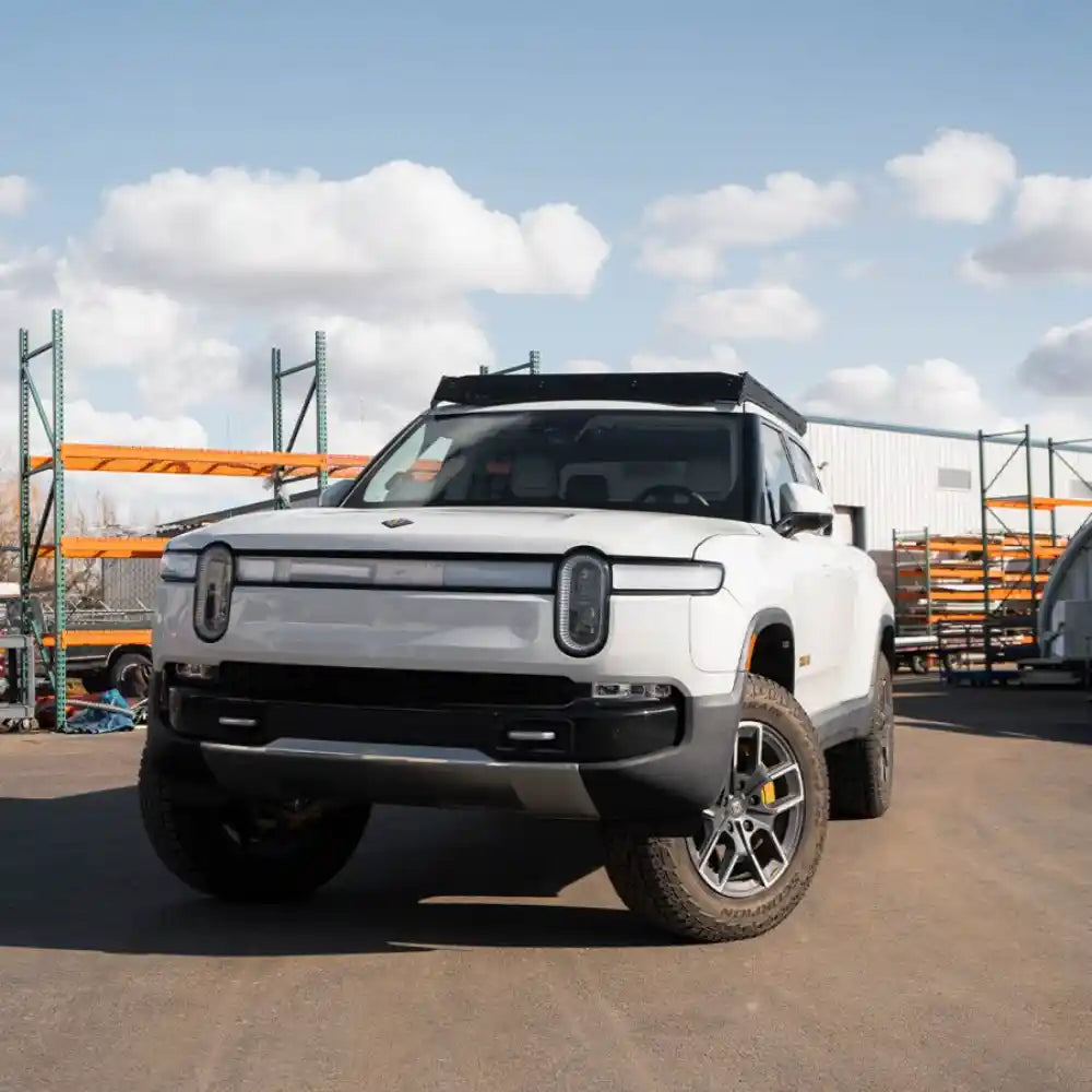 Prinsu Pro Rivian R1T Roof Rack - Lifestyle Shot