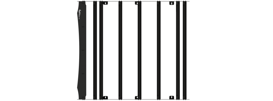 Prinsu Toyota Tundra Double Cab Roof Rack Side View