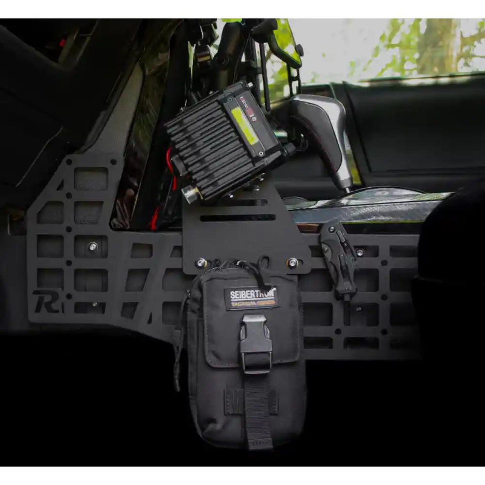 Rago 4Runner center console Molle panel with gear mounted
