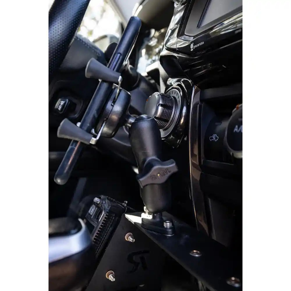 Rago center console Molle panel in 4Runner, overhead view