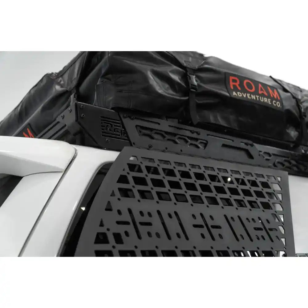 Rago exterior Molle panel below 4Runner roof rack, side view