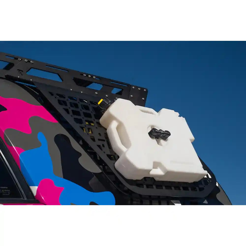 RotopaX container mounted on Rago 4Runner exterior Molle panel
