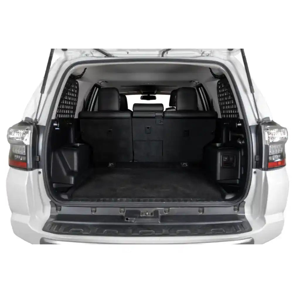 5th Gen 4Runner cargo area with Rago Molle panels, rear view