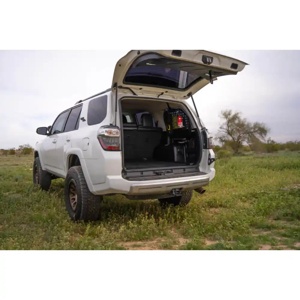 5th Gen 4Runner outdoors with hatch open showing Rago Molle panels