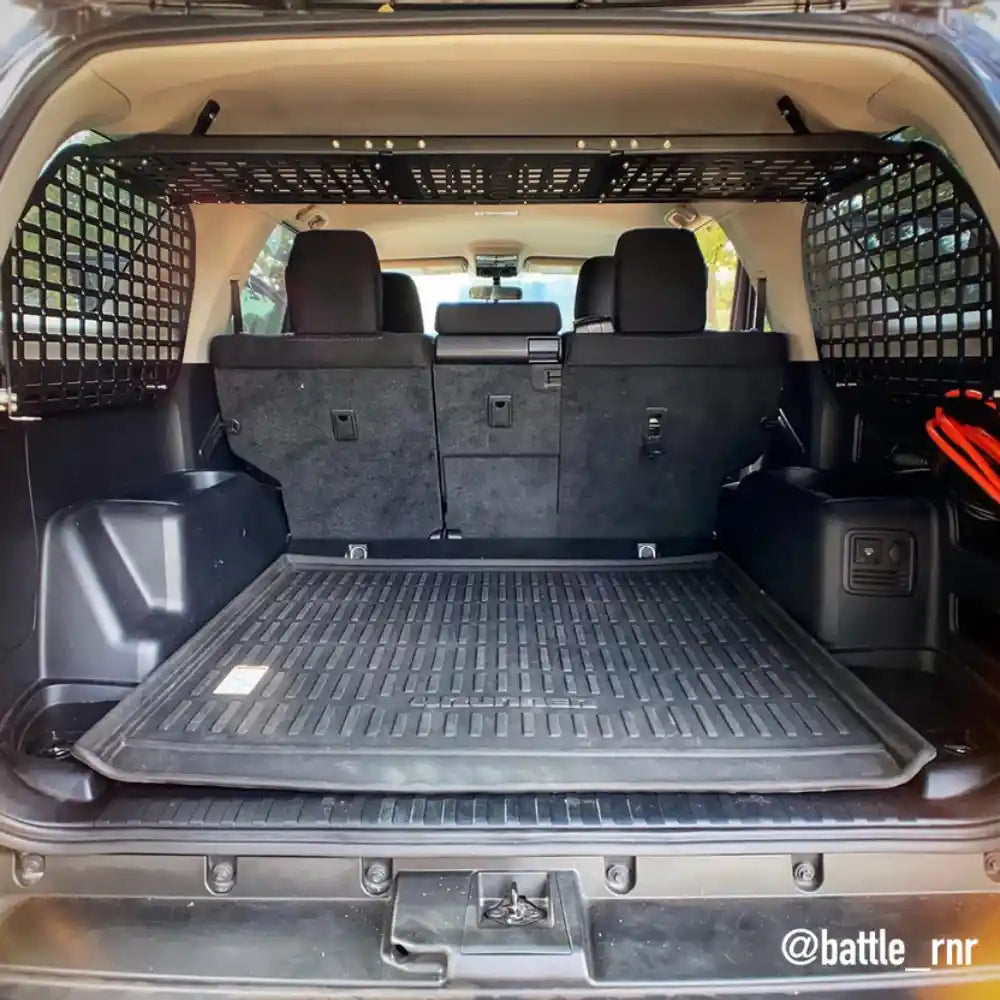 5th Gen 4Runner cargo area with Rago Molle storage shelf