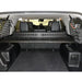 Rago Molle storage shelf installed in 4Runner, lowered position