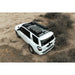 5th Gen 4Runner with Rago roof rack, aerial rear three-quarter