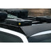 Gear cases mounted on Rago 4Runner roof rack, side close-up