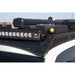 Light bar and gear on Rago 4Runner roof rack, front low angle