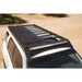 Rago light pocket roof rack with light bar, top rear view
