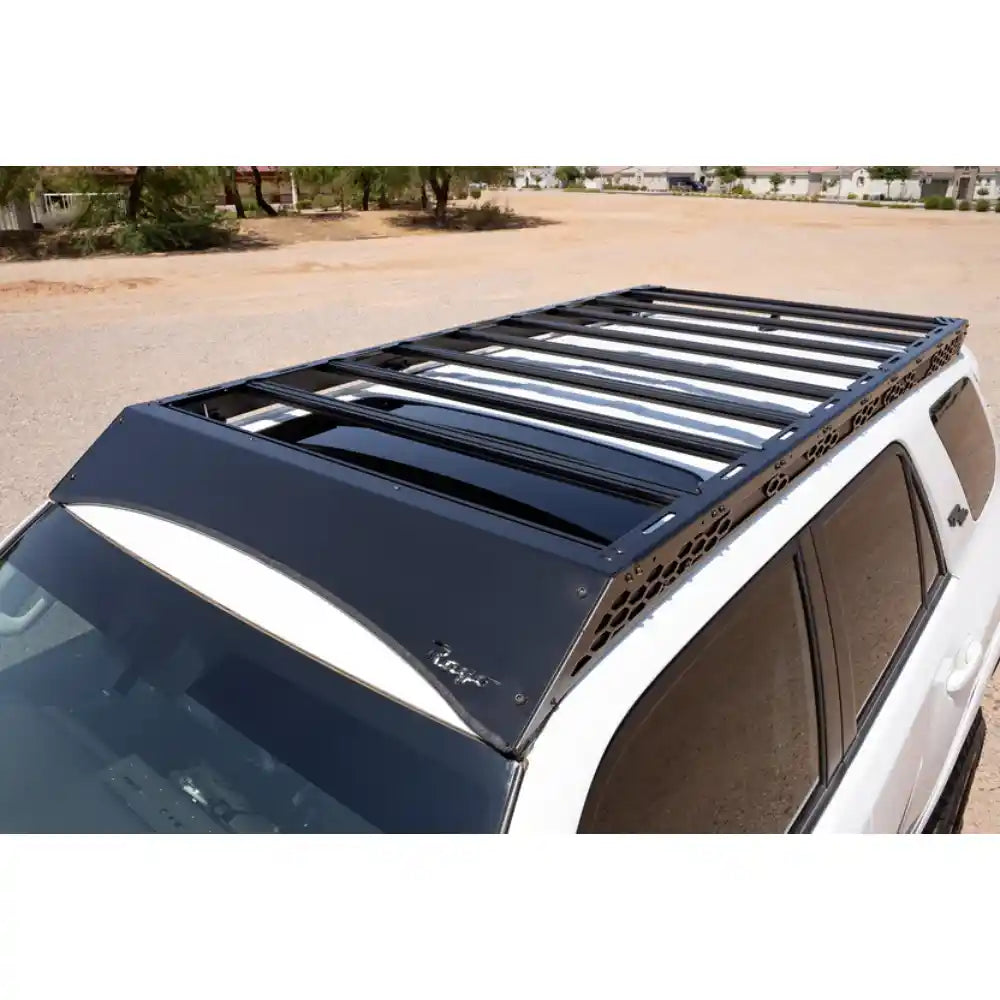 Rago roof rack on 5th Gen 4Runner, top front view