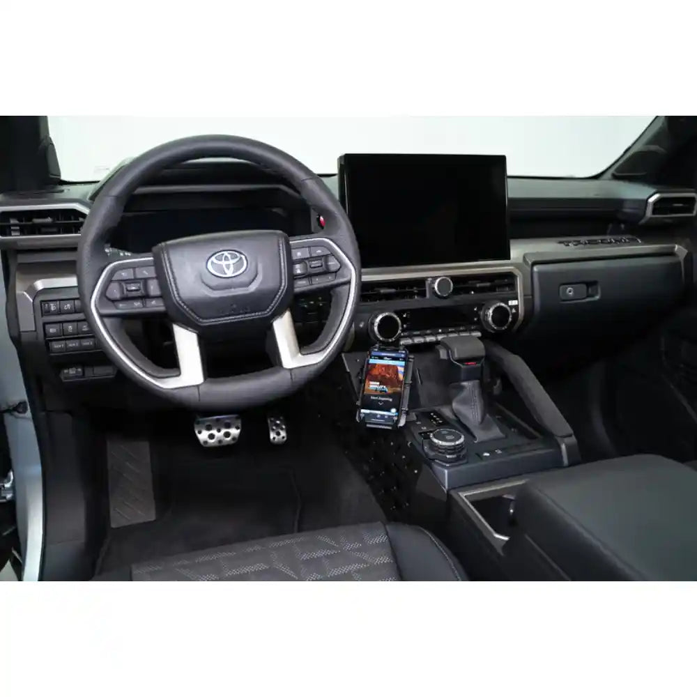 Rago center console Molle panels with dashboard view
