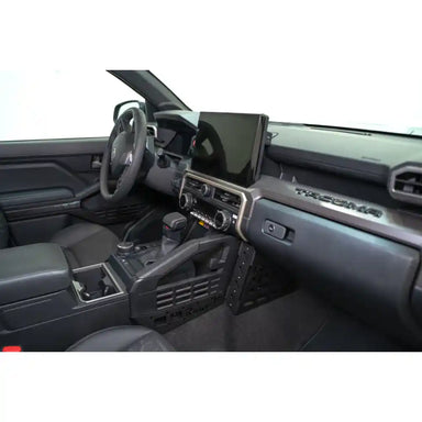 Rago center console Molle panels installed, interior side view