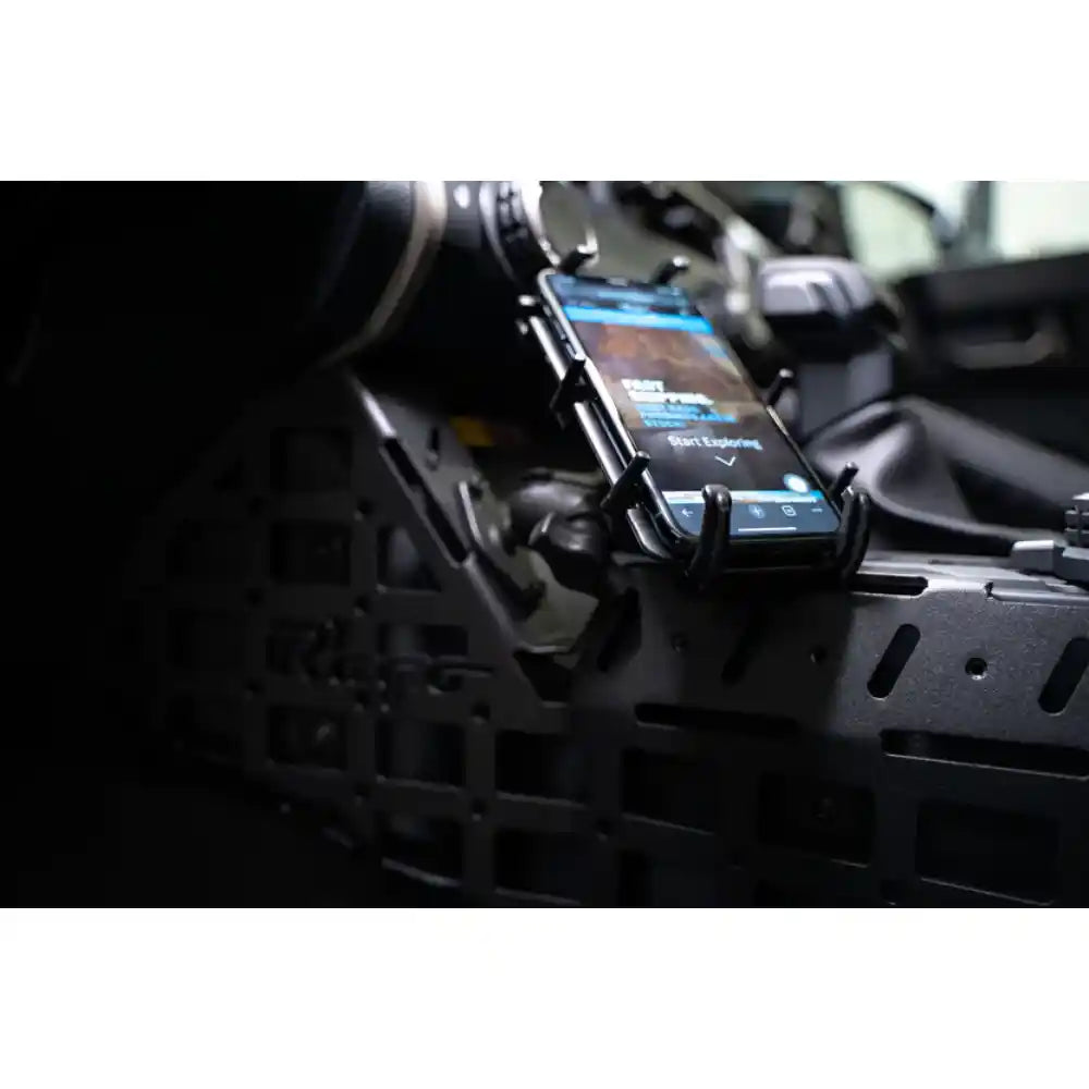 Rago center console Molle panels, low light view