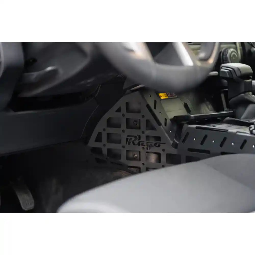 Rago center console Molle panels, side view