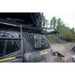 Rago external Molle panel with gear on 4Runner, close-up outdoors