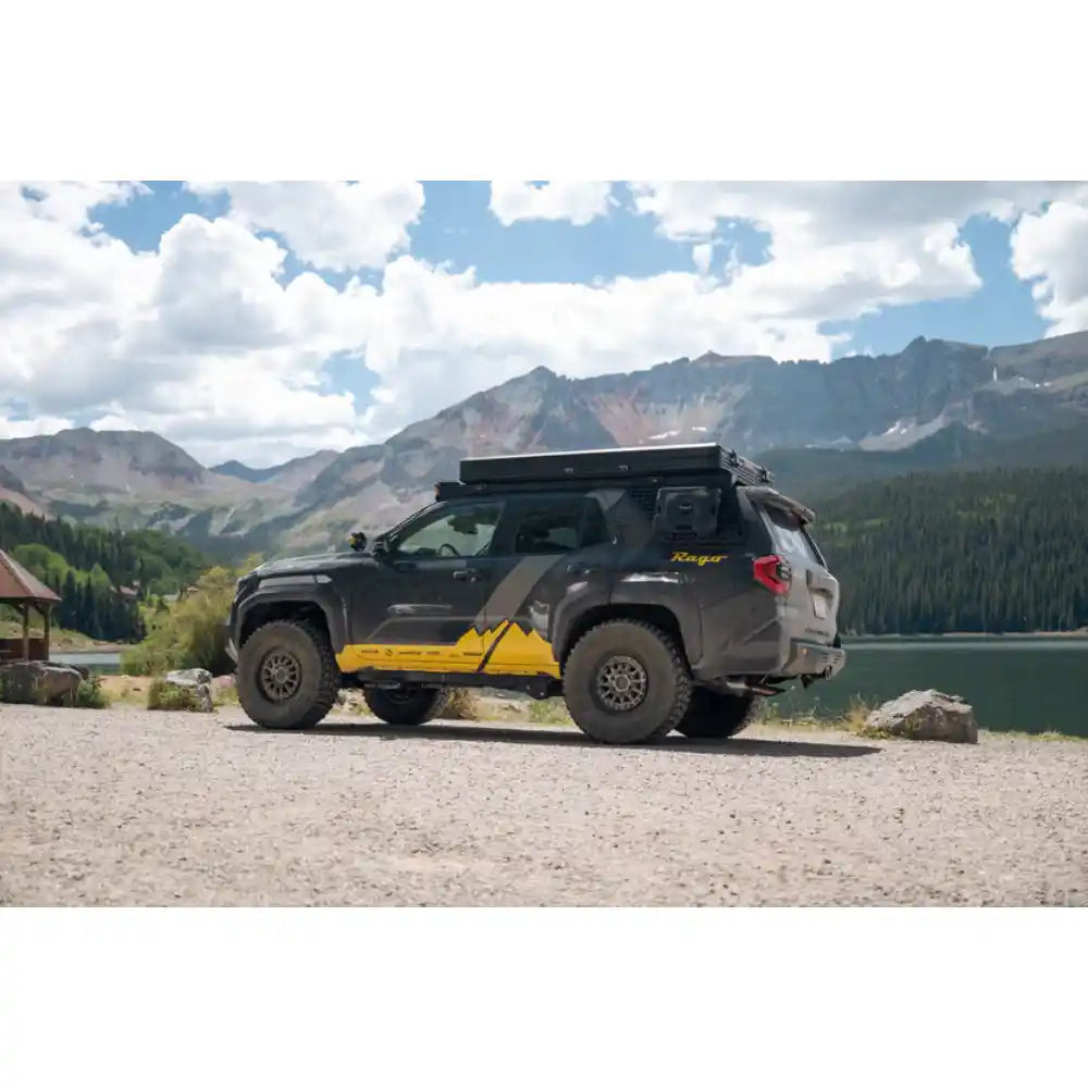 6th Gen 4Runner with Rago external Molle panels in the mountains