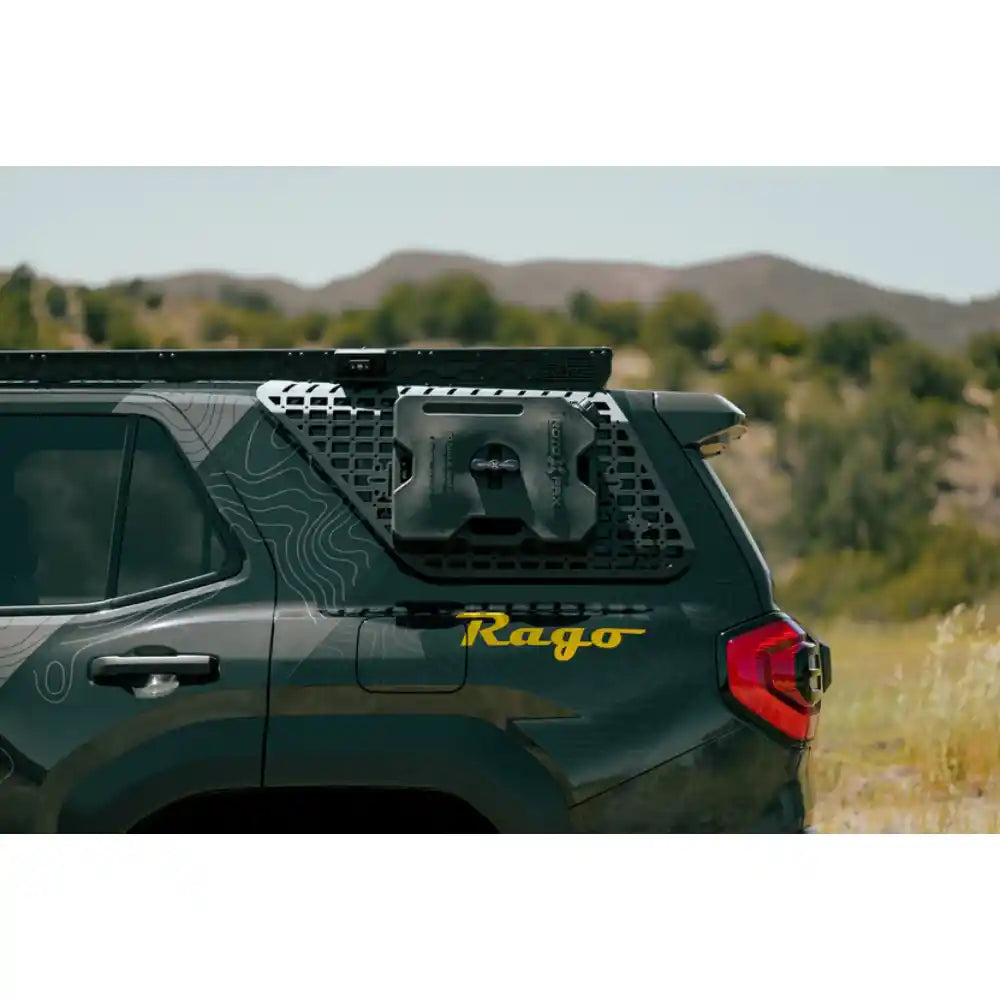 6th Gen 4Runner with Rago external Molle panels, rear view