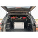 4Runner rear hatch open with Rago shelf and cargo box