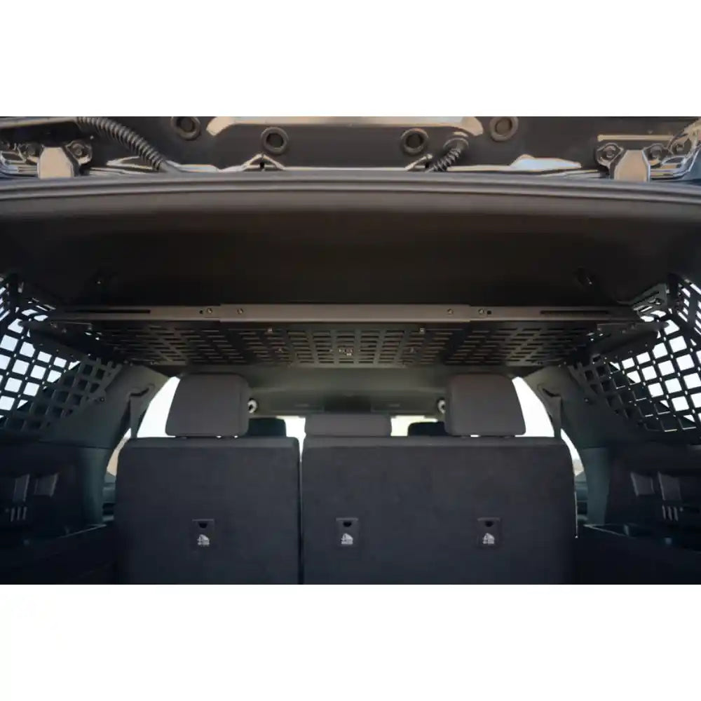 Rago Molle storage shelf installed in 6th Gen 4Runner, rear view