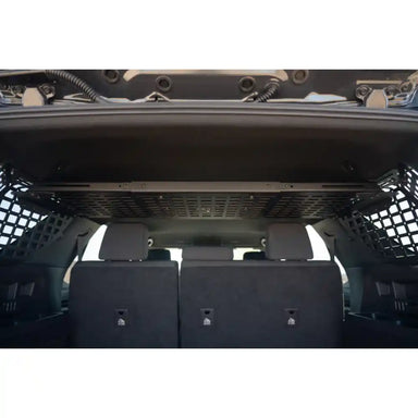 Rago Molle storage shelf installed in 6th Gen 4Runner, rear view