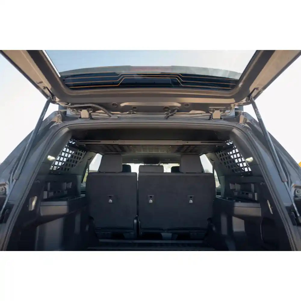 Rago Molle storage shelf installed above 4Runner cargo area