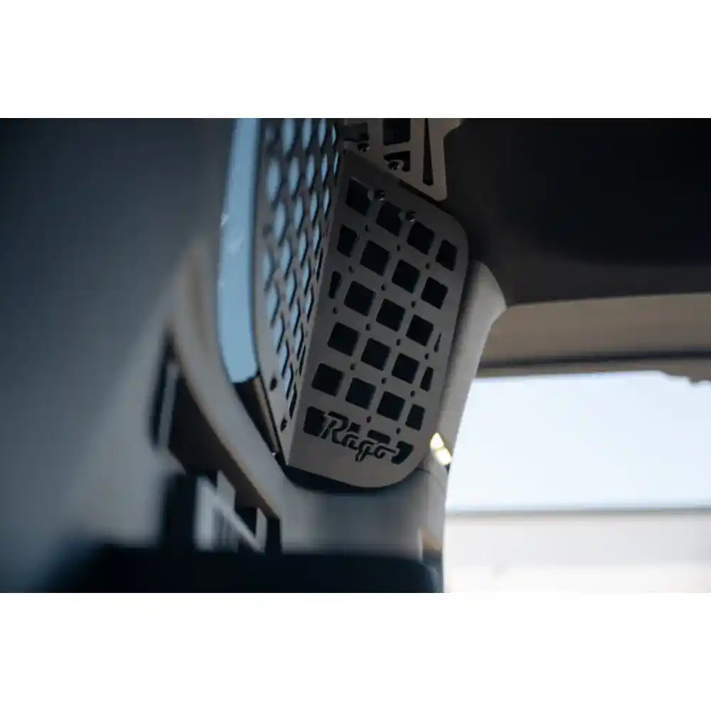 Rago 4Runner rear Molle panel mounting, side close-up