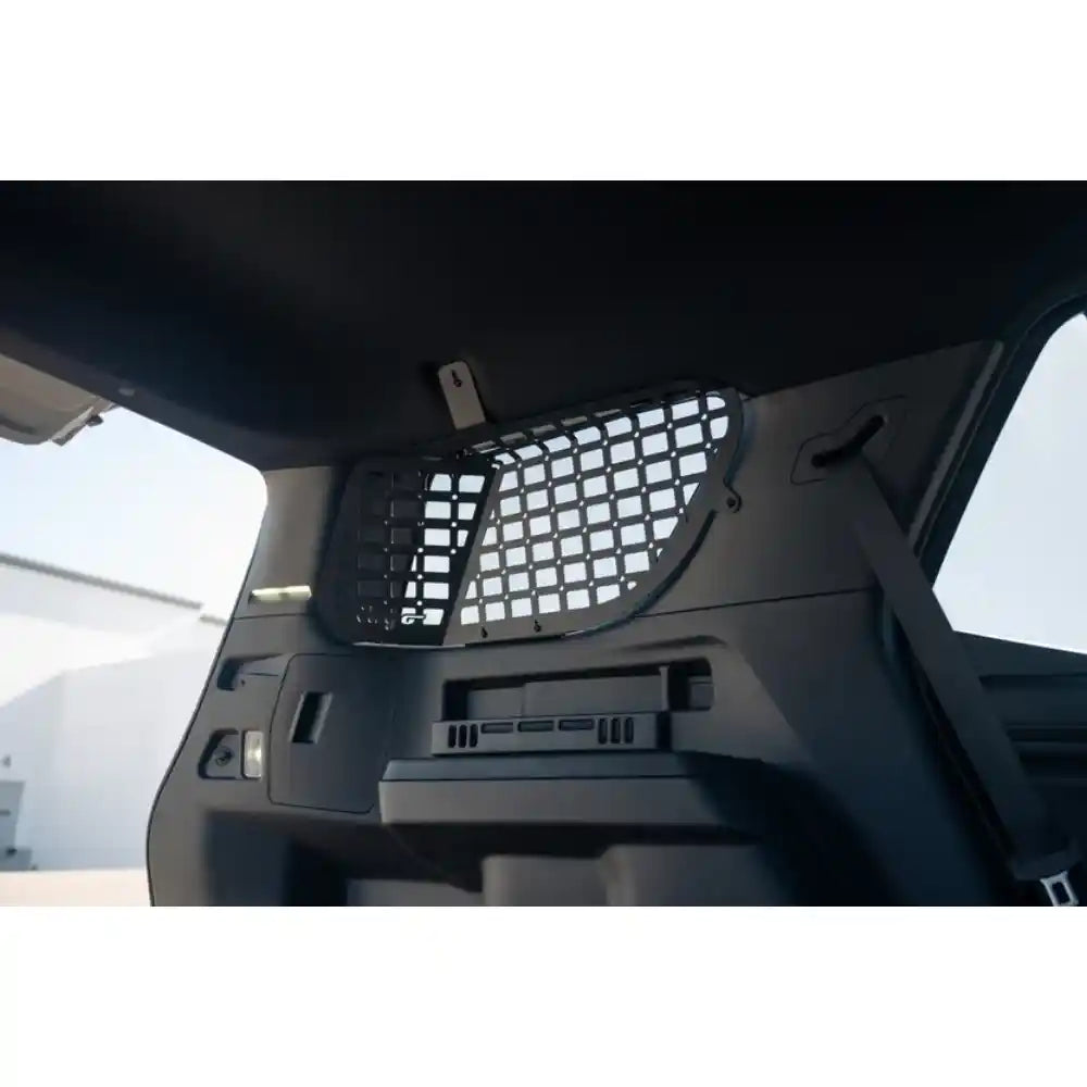 Rago rear Molle panel installed over 4Runner window