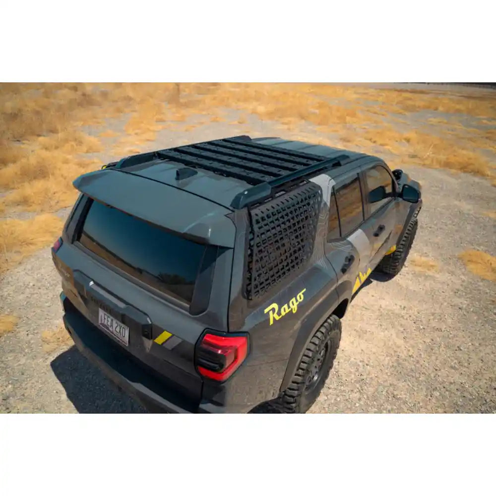 6th Gen Toyota 4Runner with Rago crossmembers, rear three-quarter elevated