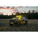 2025 Toyota 4Runner at dusk with Rago roof rack and lights on