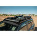 Rago light pocket roof rack with light bar and gear on 2025 4Runner, front three-quarter