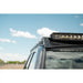 Rago roof rack light pocket with 40 inch light bar, front angle