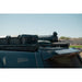 Rago roof rack with gear mounted on 4Runner, rear side close-up