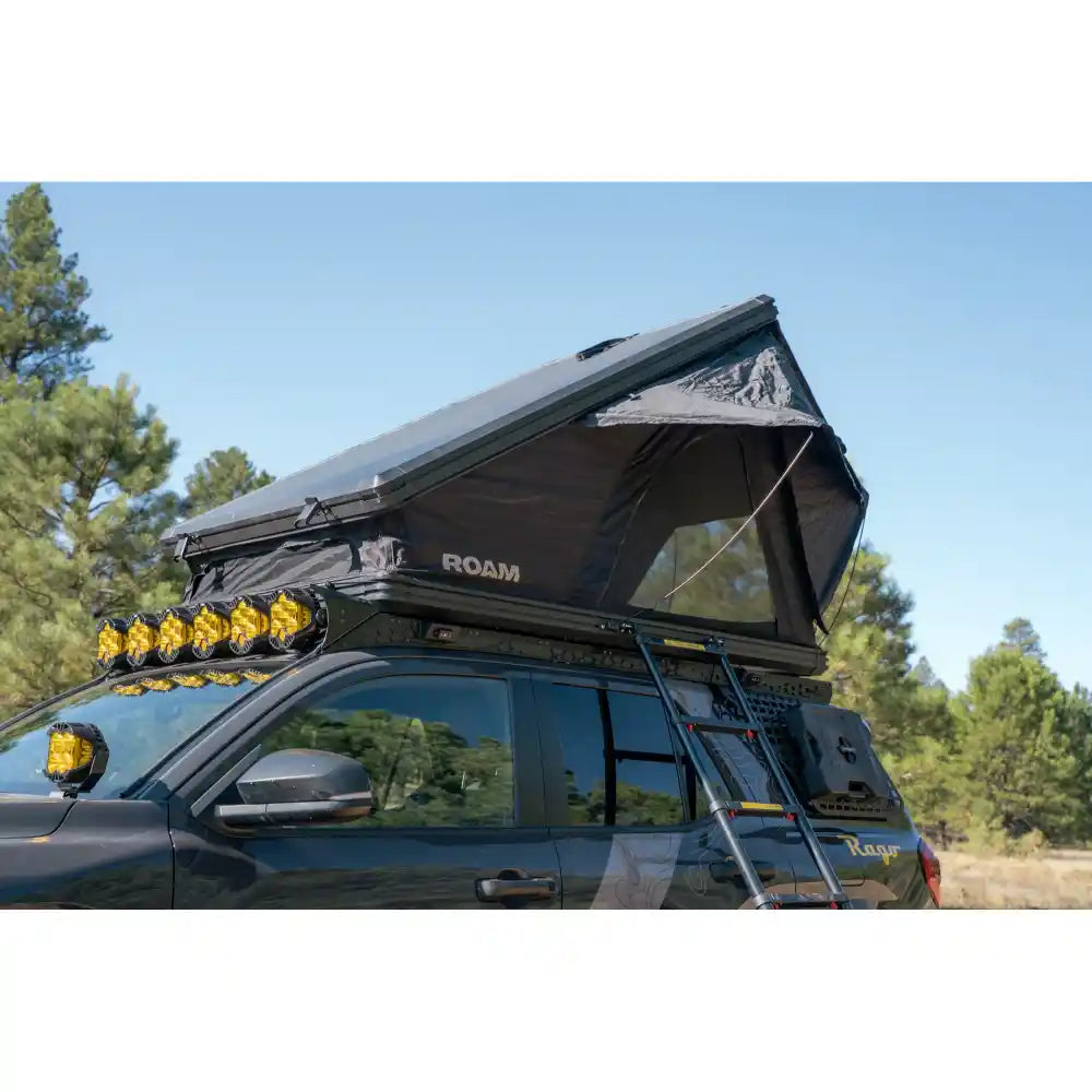 Rooftop tent mounted on Rago roof rack, 6th Gen 4Runner